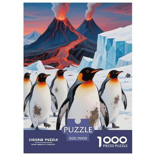 PenguinJigsaw Puzzles for Adults 1000 Pieces Age 12+ for Adults FamilyPuzzle Game Beautiful Decoration Birthday Gifts70x50cm/1000pcs von LWBDSKCZO