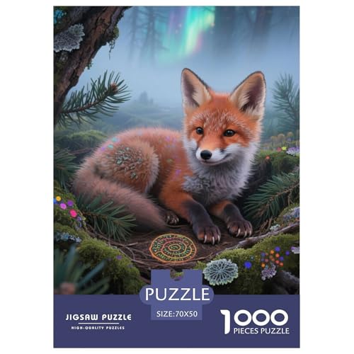 Red FoxJigsaw Puzzle for Adults 1000pcs Age 12+ for Adults Challenge HighDifficulty Beautiful Decoration Birthday Gifts70x50cm/1000pcs von LWBDSKCZO