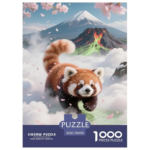 Red PandaJigsaw Puzzles for Adults 1000pcs Age 12+ for Adults Challenge HighDifficulty Beautiful Decoration for Aduits Kids70x50cm/1000pcs von LWBDSKCZO