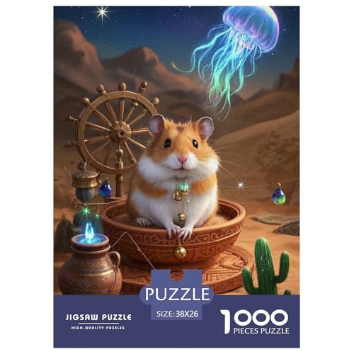 Roborovski HamsterJigsaw Puzzles for Adults 1000 Piece Age 12+ for Adults Challenge HighDifficulty Beautiful Decoration Birthday Gifts38x26cm/1000pcs von LWBDSKCZO