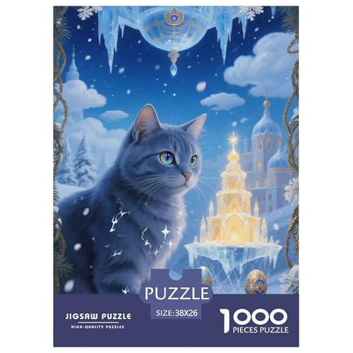 Russian BlueJigsaw Puzzles for Adults 1000 Piece Age 12+ for Adults Challenge HighDifficulty Beautiful Decoration Birthday Gifts38x26cm/1000pcs von LWBDSKCZO