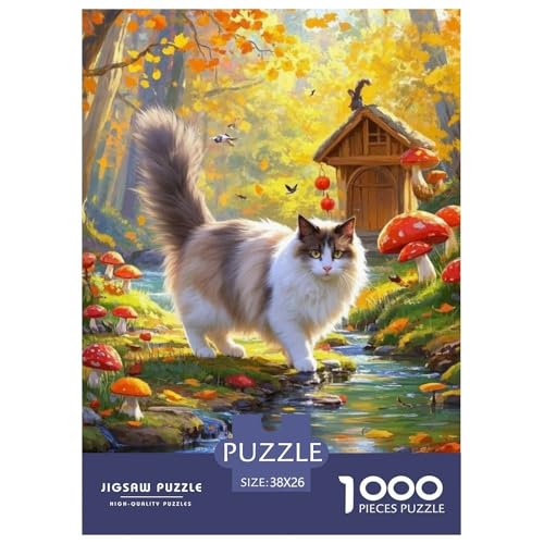 Sacré De BIRMANieJigsaw Puzzles for Adults 1000 Pieces Age 12+ for Adults Challenge HighDifficulty Beautiful Decoration Birthday Gifts38x26cm/1000pcs von LWBDSKCZO