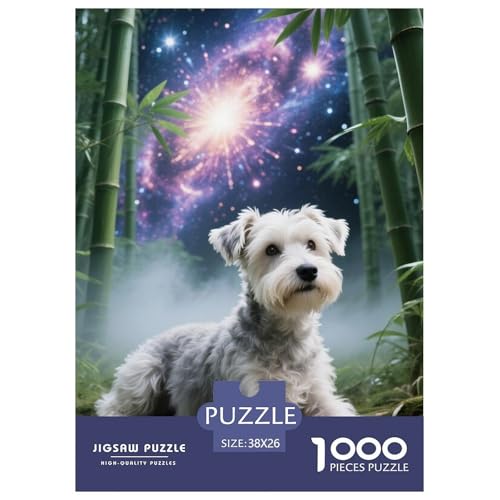 SchnauzerJigsaw Puzzles for Adults 1000 Pieces Age 12+ for Adults FamilyPuzzle Game Beautiful Decoration for Women Gifts for Man38x26cm/1000pcs von LWBDSKCZO