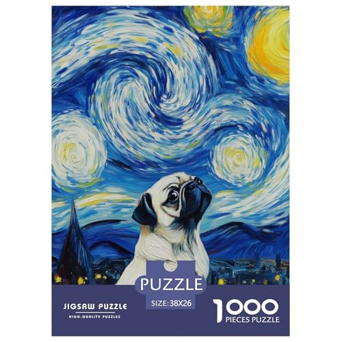 Shar PeiJigsaw Puzzles for Adults 1000 Piece Age 12+ for Adults Challenging & Brainteasing Beautiful Decoration Birthday Gifts38x26cm/1000pcs von LWBDSKCZO