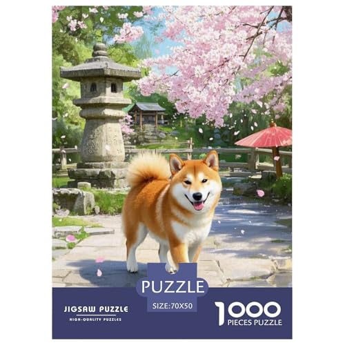 Shiba InuJigsaw Puzzle for Adults 1000pcs Age 12+ for Adults Challenging & Brainteasing Beautiful Decoration Birthday Gifts70x50cm/1000pcs von LWBDSKCZO