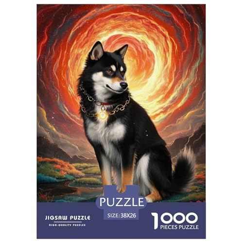 Shiba InuJigsaw Puzzles for Adults 1000 Pieces Age 12+ for Adults Challenging & Brainteasing Beautiful Decoration for Women Gifts for Man38x26cm/1000pcs von LWBDSKCZO