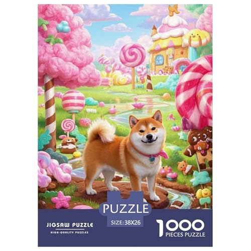 Shiba InuJigsaw Puzzles for Adults 1000pcs Age 12+ for Adults Educational Games Home Beautiful Decoration for Aduits Kids38x26cm/1000pcs von LWBDSKCZO