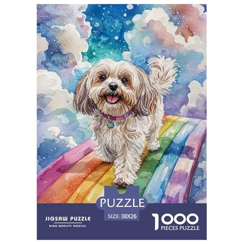 Shih TzuJigsaw Puzzle for Adults 1000pcs Age 12+ for Adults Challenge HighDifficulty Beautiful Decoration for Aduits Kids38x26cm/1000pcs von LWBDSKCZO