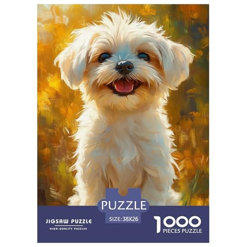 Shih TzuJigsaw Puzzles for Adults 1000 Piece Age 12+ for Adults Challenge HighDifficulty Beautiful Decoration Birthday Gifts38x26cm/1000pcs von LWBDSKCZO