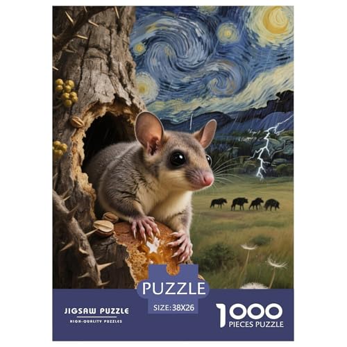 Sugar GliderJigsaw Puzzles for Adults 1000pcs Age 12+ for Adults Educational Game Challenge Toy Beautiful Decoration for Women Gifts for Man38x26cm/1000pcs von LWBDSKCZO