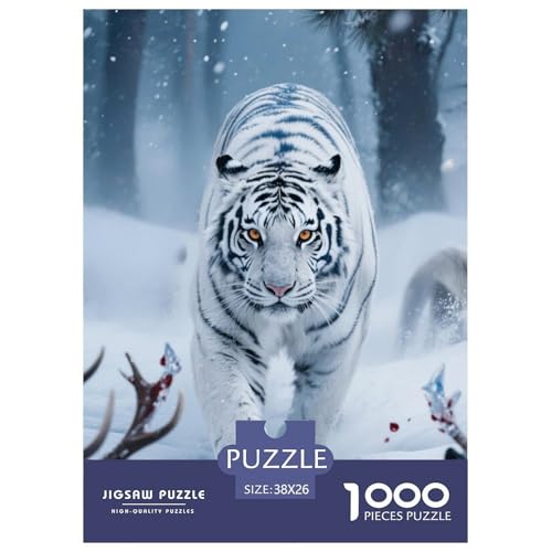 TigerJigsaw Puzzles for Adults 1000pcs Age 12+ for Adults Challenge HighDifficulty Beautiful Decoration Birthday Gifts38x26cm/1000pcs von LWBDSKCZO