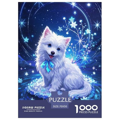 West Highland White TerrierJigsaw Puzzles for Adults 1000pcs Age 12+ for Adults Educational Games Home Beautiful Decoration for Aduits Kids70x50cm/1000pcs von LWBDSKCZO