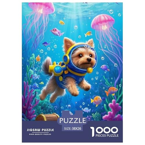 Yorkshire TerrierJigsaw Puzzle for Adults 1000pcs Age 12+ for Adults Challenge HighDifficulty Beautiful Decoration for Women Gifts for Man38x26cm/1000pcs von LWBDSKCZO