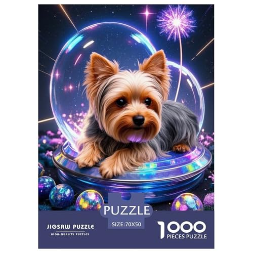 Yorkshire TerrierJigsaw Puzzles for Adults 1000pcs Age 12+ for Adults Challenge HighDifficulty Beautiful Decoration for Women Gifts for Man70x50cm/1000pcs von LWBDSKCZO