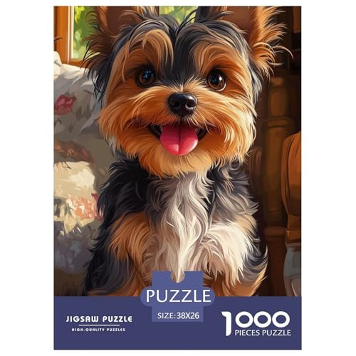 Yorkshire TerrierJigsaw Puzzles for Adults 1000pcs Age 12+ for Adults Challenging & Brainteasing Beautiful Decoration for Women Gifts for Man38x26cm/1000pcs von LWBDSKCZO