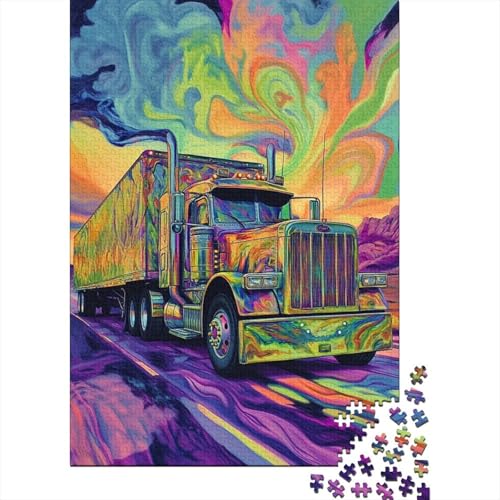 Big Truck Puzzles 1000 Teile Schwer Puzzle Spielzeug Pädagogisches Spiel Impossible Herausforderung Spielzeug Für Erwachsene Und Kinder in Bewährter 1000pcs (75x50cm) von LWXEEOAVE