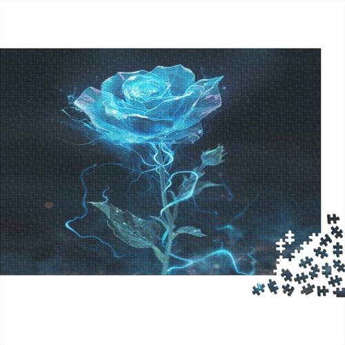 Brennende Rosen Puzzle 1000 Teile,Puzzle Für Erwachsene, Impossible Puzzle, GesKükenlichkeitsspiel Für Die Ganze Familie,Puzzle Farbenfrohes,Puzzle-Geschenk,RaumdekoRatteion Puzzel 1000pcs (75x50cm) von LWXEEOAVE