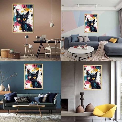 Cute Katze Puzzles 1000 Teile Schwer Puzzle Spielzeug Lernspiel Impossible Herausforderungsspielzeug Für Erwachsene Kinder 1000pcs (75x50cm) von LWXEEOAVE