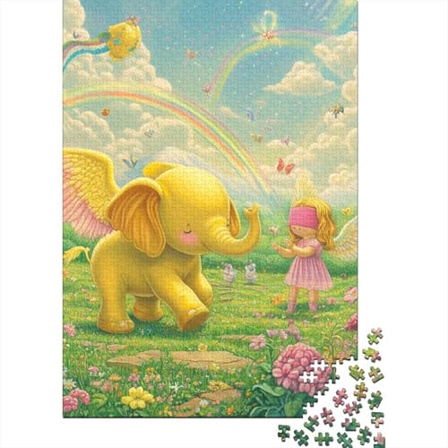 Elephant Puzzles 1000 Teile Schwer Puzzle Spielzeug Lernspiel Impossible Herausforderungsspielzeug Für Erwachsene Kinder 1000pcs (75x50cm) von LWXEEOAVE