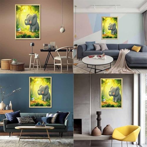 Elephant Puzzles 1000-teilige Schwer Puzzle Spielzeug Lernspiel Impossible Herausforderungsspielzeug Für Erwachsene Kinder 1000pcs (75x50cm) von LWXEEOAVE