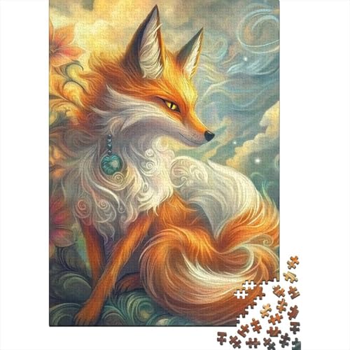 Fuchs Puzzles 1000 Teile Schwer Puzzle Spielzeug Pädagogisches Spiel Impossible Herausforderung Spielzeug Für Erwachsene Und Kinder Ab 14 Jahren 1000pcs (75x50cm) von LWXEEOAVE