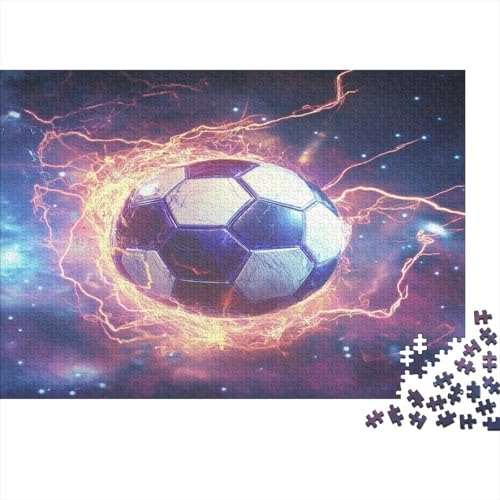 Fußball Puzzle 1000 Teile Puzzles Für Erwachsene Lernspiel Herausforderungsspielzeug 1000-teilige Puzzlespiel Für Erwachsene Kinder Puzzel 1000pcs (75x50cm) von LWXEEOAVE