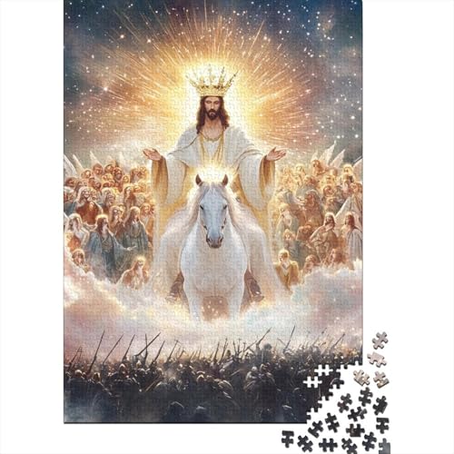 Jesus Puzzle 1000 Teile Schwer Puzzle Spielzeug Pädagogisches Spiel Impossible Herausforderungsspielzeug Für Erwachsene Und Kinder in Bewährter 1000pcs (75x50cm) von LWXEEOAVE