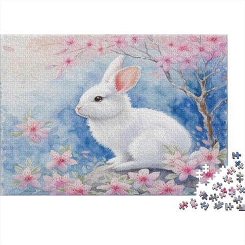Kaninchen 1000 Teile Puzzle Für Erwachsene, Hochwertige Recycelbare MateriAußerirdische Und Druck Puzzlespiel, Familienspiel, Geschenk Für Liebhaber Oder Freunde Puzzel 1000pcs (75x50cm) von LWXEEOAVE