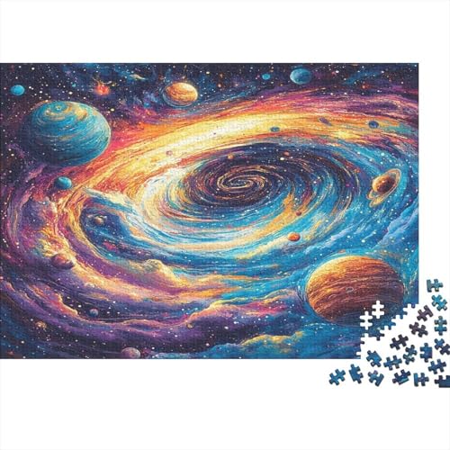 Kosmischer Sternenhimmel 1000 Stück Puzzles Für Erwachsene Teenager Stress Abbauen Familien-Puzzlespiel 1000-teiliges Puzzle Kinder Lernspiel Spielzeug Geschenk Puzzel 1000pcs (75x50cm) von LWXEEOAVE