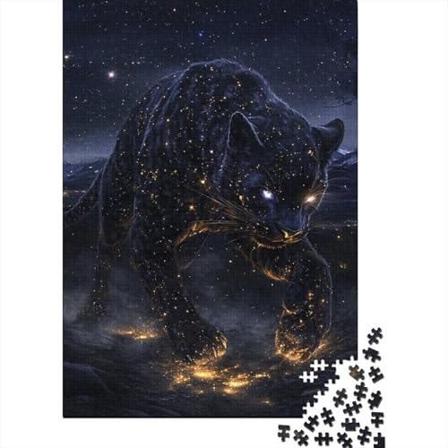 Leopard Puzzles 1000 Teile Schwer Puzzle Spielzeug Pädagogisches Spiel Impossible Herausforderungsspielzeug Für Erwachsene Und Kinder in Bewährter 1000pcs (75x50cm) von LWXEEOAVE