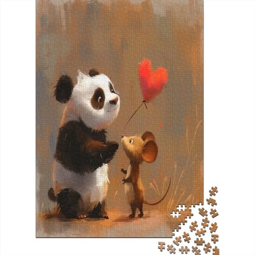 Panda Puzzle 1000 Teile Puzzle Erwachsene Schwieriges Schwer Puzzle Für Erwachsene Und Kinder Ab 14 Jahren Puzzel 1000pcs (75x50cm) von LWXEEOAVE