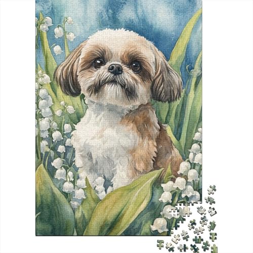 Pekingeserr Puzzles 1000 Teile Schwer Puzzle Spielzeug Pädagogisches Spiel Impossible Herausforderungsspielzeug Für Erwachsene Und Kinder Ab 12 Jahren 1000pcs (75x50cm) von LWXEEOAVE