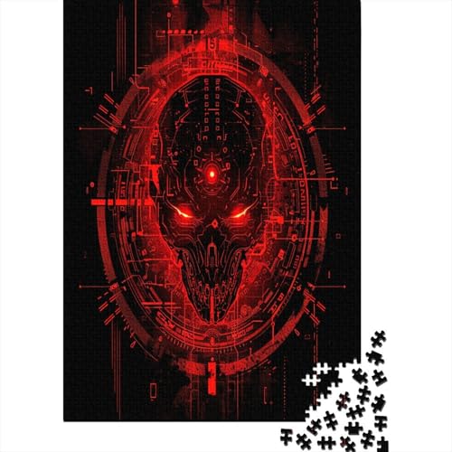 Schädel Puzzles1000 Teile, Puzzle Für Erwachsene, GesKükenlichkeitsspiel Für Die Ganze Familie, Klassische Puzzle,Geburtstagsgeschenk Erwachsenen Puzzlespiel Puzzel 1000pcs (75x50cm) von LWXEEOAVE