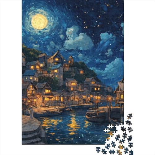 Sonnenuntergang in der Bucht Puzzles 1000 Teile Schwer Puzzle Spielzeug Pädagogisches Spiel Impossible Herausforderung Spielzeug Für Erwachsene Und Kinder Ab 14 Jahren 1000pcs (75x50cm) von LWXEEOAVE