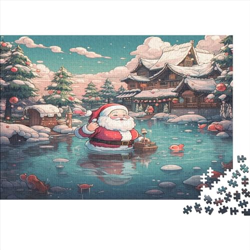 Weihnachtsmann Anime Style 1000 Teile Puzzle Für Erwachsene, Hochwertige Recycelbare MateriAußerirdische Und Druck Puzzlespiel, Familienspiel, Für Liebhaber Oder Freunde Puzzel 1000pcs (75x50cm) von LWXEEOAVE