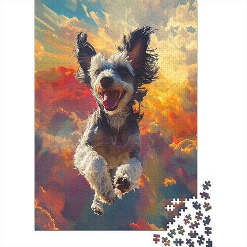 Yorkshire Terrier Puzzles 1000 Teile Schwer Puzzle Spielzeug Pädagogisches Spiel Impossible Herausforderung Spielzeug Für Erwachsene Und Kinder Ab 12 Jahren 1000pcs (75x50cm) von LWXEEOAVE