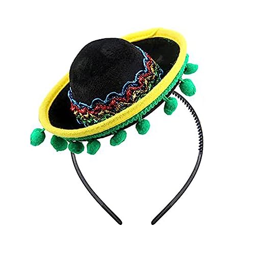 LXJLXD Mexikaner Sombrero Hut Haarreifen Festival Party Kostüm Stirnband Fotografie Requisiten Hut Erwachsene Urlaub Kopf Zubehör LXJLXD Mexikaner Sombrero Hut Haarreifen Festival Party Kostüm Stirnband Fotografie Requisiten Hut Erwachsene Urlaub Kopf Zubehör von LXJLXD