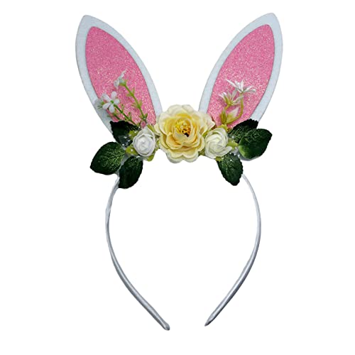 LXJLXD Ostern Stirnband Pailletten Ohrform Haarreifen Party Kopfschmuck Haarband Ostern Party Cosplay Kostüm Requisite Uni von LXJLXD