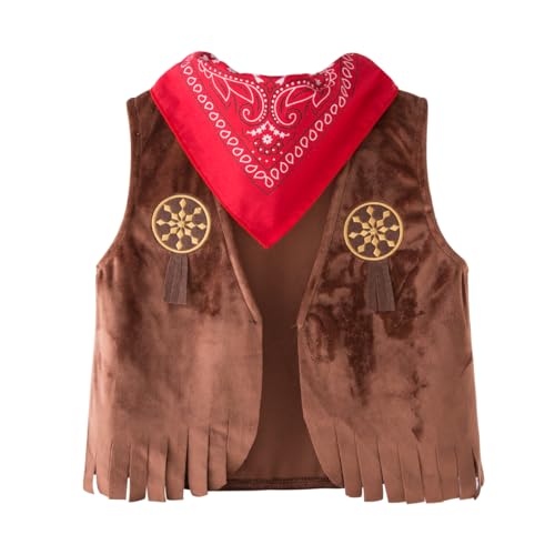 LXKIKMM Western-Cowboy-Kostüm für Babys, 18-24 Monate, Unisex, Western, Toddler von LXKIKMM