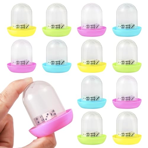 Kunststoff Würfel Becher für Tischspiele - Transparent und Klein - Bar Dice Cup und Shaker von LXONTSG