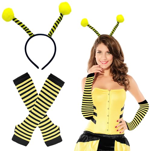 LXONTSG Bienen Stirnband Set, 2 Stück Bee Party Haarreif, Bienen Costume Damen, Bienen Haarreif Kinder, Bienen Party Stirnband Set, Haarreifen Biene für Kinder Und Erwachsene Karneval Kostümzubehör LXONTSG Bienen Stirnband Set, 2 Stück Bee Party Haarreif, Bienen Costume Damen, Bienen Haarreif Kinder, Bienen Party Stirnband Set, Haarreifen Biene für Kinder Und Erwachsene Karneval Kostümzubehör von LXONTSG