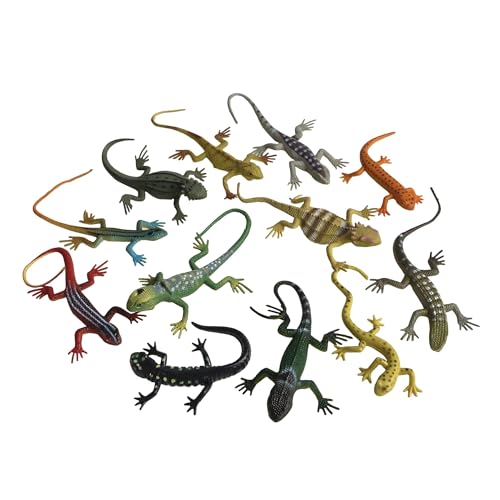 LXONTSG Modelle Eidechse Kinder, 12 Stück Bunte Eidechse, Eidechse Tierfiguren, Eidechse Modelle, Realistische Eidechsen Tierfiguren, Mini Tierfiguren Gummi, Eidechse Spielzeug, fur Jungen Mädchen LXONTSG Modelle Eidechse Kinder, 12 Stück Bunte Eidechse, Eidechse Tierfiguren, Eidechse Modelle, Realistische Eidechsen Tierfiguren, Mini Tierfiguren Gummi, Eidechse Spielzeug, fur Jungen Mädchen von LXONTSG