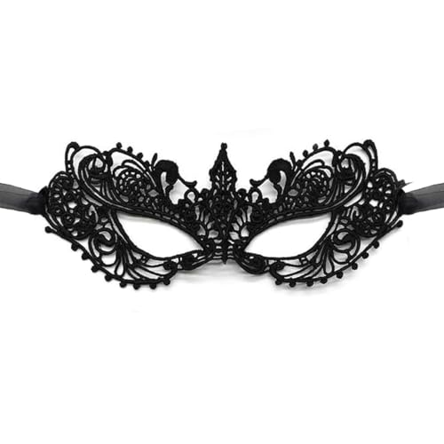 LXONTSG Schwarze Masken Maskenball, Maskenball Spitzen, Venezianische Maske Damen Spitze, Maskerade Maske Halloween, Augenmaske Damen, für Halloween, Cosplay, Karneval Party LXONTSG Schwarze Masken Maskenball, Maskenball Spitzen, Venezianische Maske Damen Spitze, Maskerade Maske Halloween, Augenmaske Damen, für Halloween, Cosplay, Karneval Party von LXONTSG