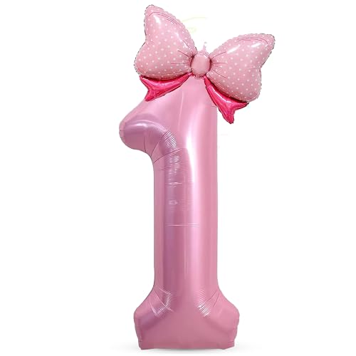 Luftballon Geburtstag 1, Folienballon Zahl 1, Zahlen Luftballon 1. Geburtstag, 40 Zoll Zahlen Folienballon Mädchen, Zahlen Luftballon Rosa, für Geburtstags, Babyparty, Jubiläum Luftballon Geburtstag 1, Folienballon Zahl 1, Zahlen Luftballon 1. Geburtstag, 40 Zoll Zahlen Folienballon Mädchen, Zahlen Luftballon Rosa, für Geburtstags, Babyparty, Jubiläum von LXONTSG