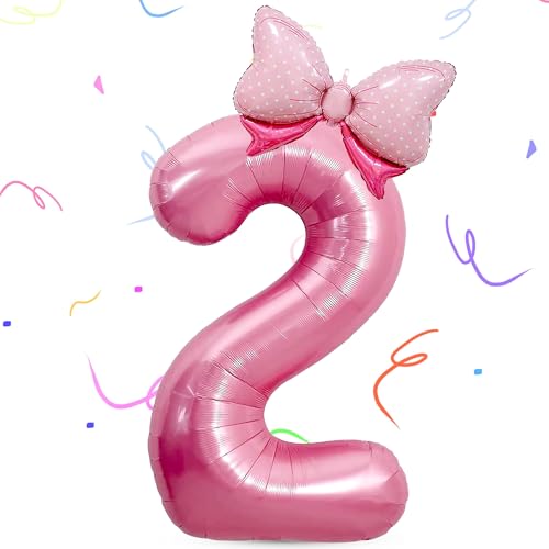 Luftballon Geburtstag 2, Folienballon Zahl 2, Zahlen Luftballon 2. Geburtstag, 40 Zoll Zahlen Folienballon Mädchen, Zahlen Luftballon Rosa, für Geburtstags, Babyparty, Jubiläum Luftballon Geburtstag 2, Folienballon Zahl 2, Zahlen Luftballon 2. Geburtstag, 40 Zoll Zahlen Folienballon Mädchen, Zahlen Luftballon Rosa, für Geburtstags, Babyparty, Jubiläum von LXONTSG