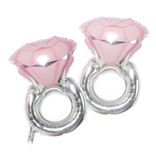 Ring Folienballon, 2 Stück Ring Luftballon Deko, Helium Luftballon Ring, Hochzeit Ring Luftballons, für Valentinstag Geständnis Heiratsantrag Verlobung Hochzeit Party Dekoration von LXONTSG
