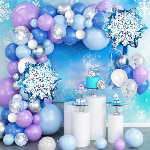 Schneeflocken Folienballons,100PCS Luftballon Blau Geburtstag Kit,Schneeflocken Ballons,Geburtstag Luftballons Mädchen,Folienballon Schneeflocke,Luftballons Folienballon für Kinder Party Dekoration Schneeflocken Folienballons,100PCS Luftballon Blau Geburtstag Kit,Schneeflocken Ballons,Geburtstag Luftballons Mädchen,Folienballon Schneeflocke,Luftballons Folienballon für Kinder Party Dekoration von LXONTSG