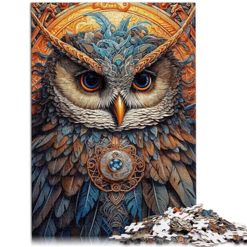 1000-teiliges Puzzle, Bunte Eule, für Erwachsene und Kinder ab 12 Jahren, Holzpuzzle, tolles Geschenk für Erwachsene und Kinder, Größe: 50 x 75 cm 1000-teiliges Puzzle, Bunte Eule, für Erwachsene und Kinder ab 12 Jahren, Holzpuzzle, tolles Geschenk für Erwachsene und Kinder, Größe: 50 x 75 cm von LXQING