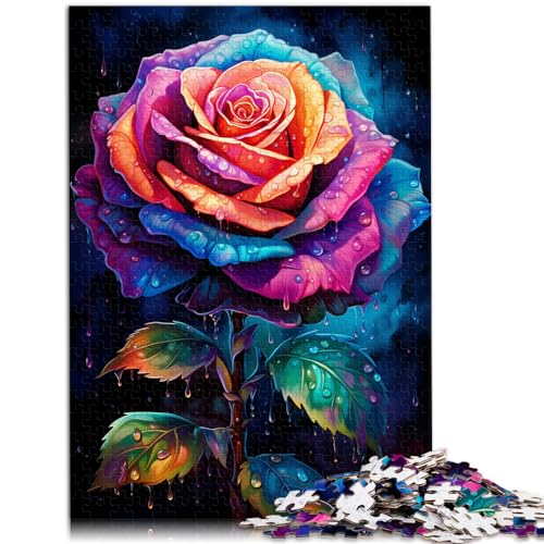 1000-teiliges Puzzle, Bunte Rosen, für Erwachsene und Kinder ab 12 Jahren, Holzpuzzle, Heimdekoration, Größe: 50 x 75 cm 1000-teiliges Puzzle, Bunte Rosen, für Erwachsene und Kinder ab 12 Jahren, Holzpuzzle, Heimdekoration, Größe: 50 x 75 cm von LXQING