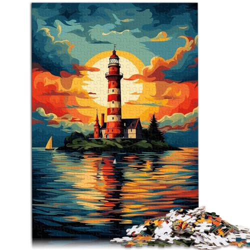 1000-teiliges Puzzle, ikonischer Leuchtturm, Holzpuzzle für Erwachsene für Teenager und Kinder, Puzzlegeschenke für Erwachsene, Größe: 50 x 75 cm 1000-teiliges Puzzle, ikonischer Leuchtturm, Holzpuzzle für Erwachsene für Teenager und Kinder, Puzzlegeschenke für Erwachsene, Größe: 50 x 75 cm von LXQING